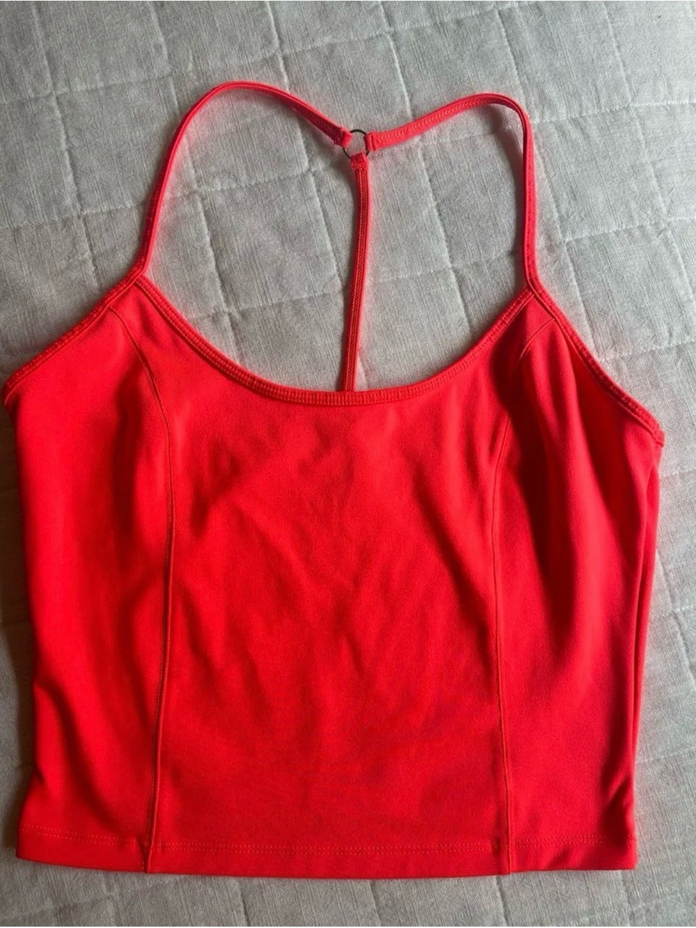 Victoria's Secret Red Racerback Tank Crop Top